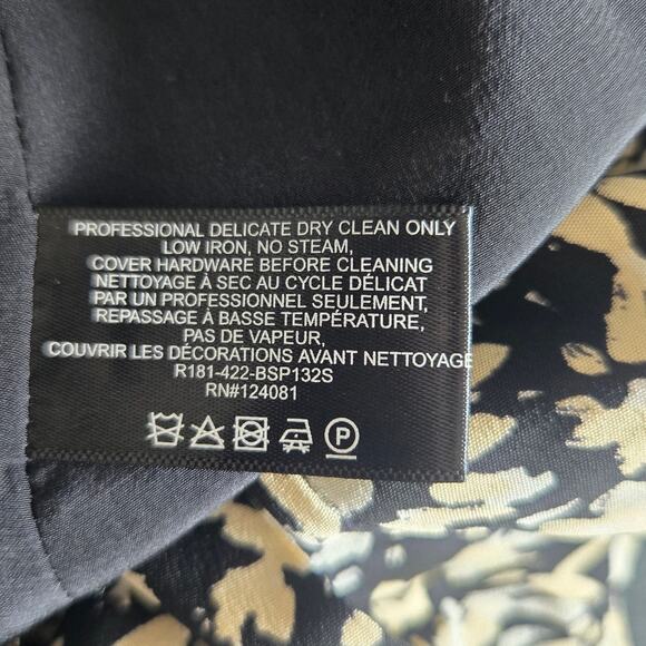 Proenza Schouler Asymmetrical Pleated Top Silk Floral Edgy Chain Women 6 - Picture 13 of 13